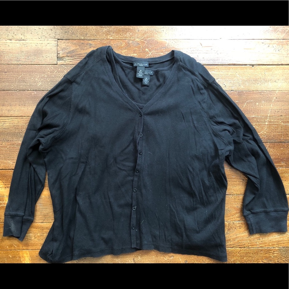Rafaella long Sleeve Cardigan Sweater w/ Tank top